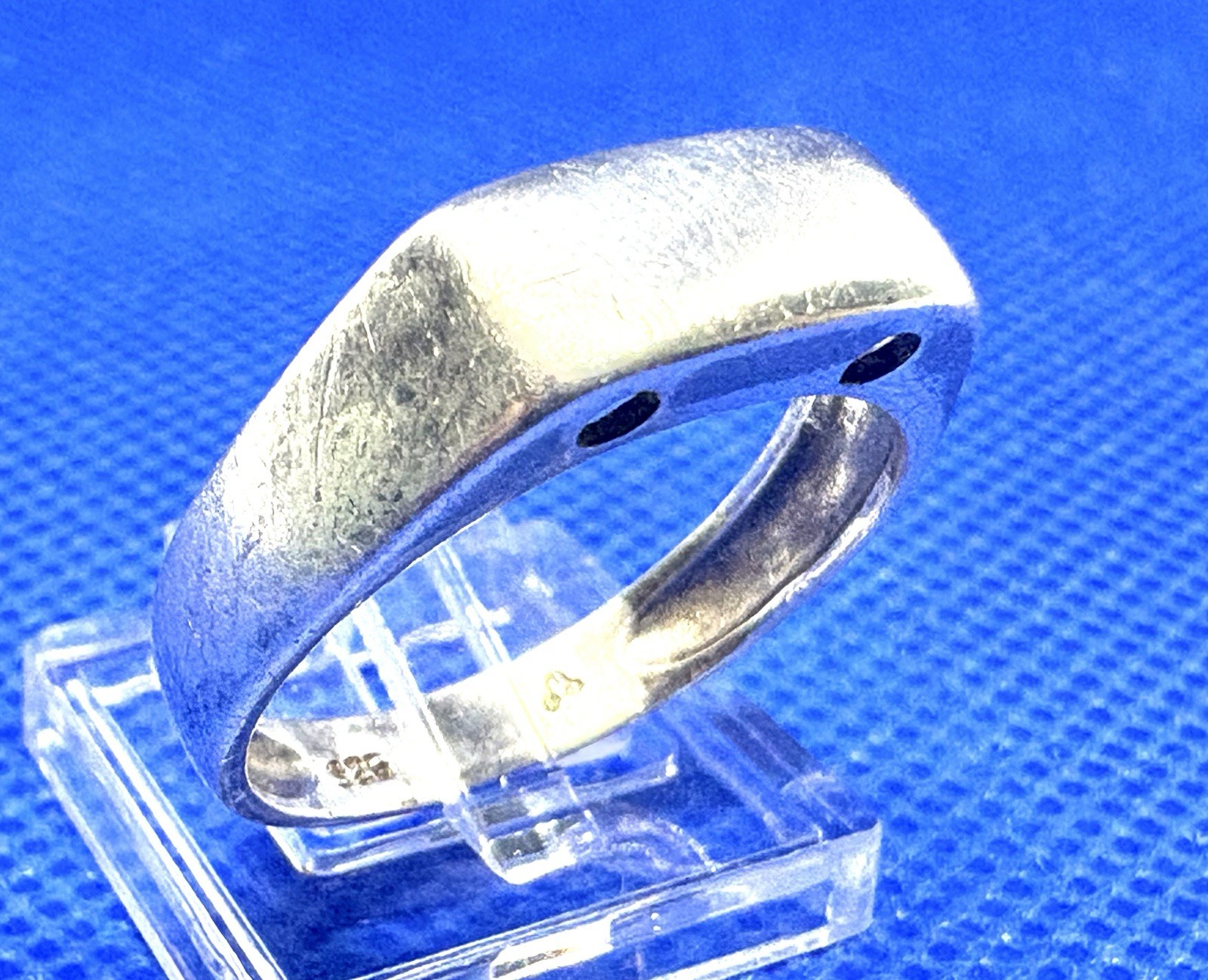 A28 Minimalistic Modernist 925 Silver Ring 3.69g Size 10 Vintage 1960s USA