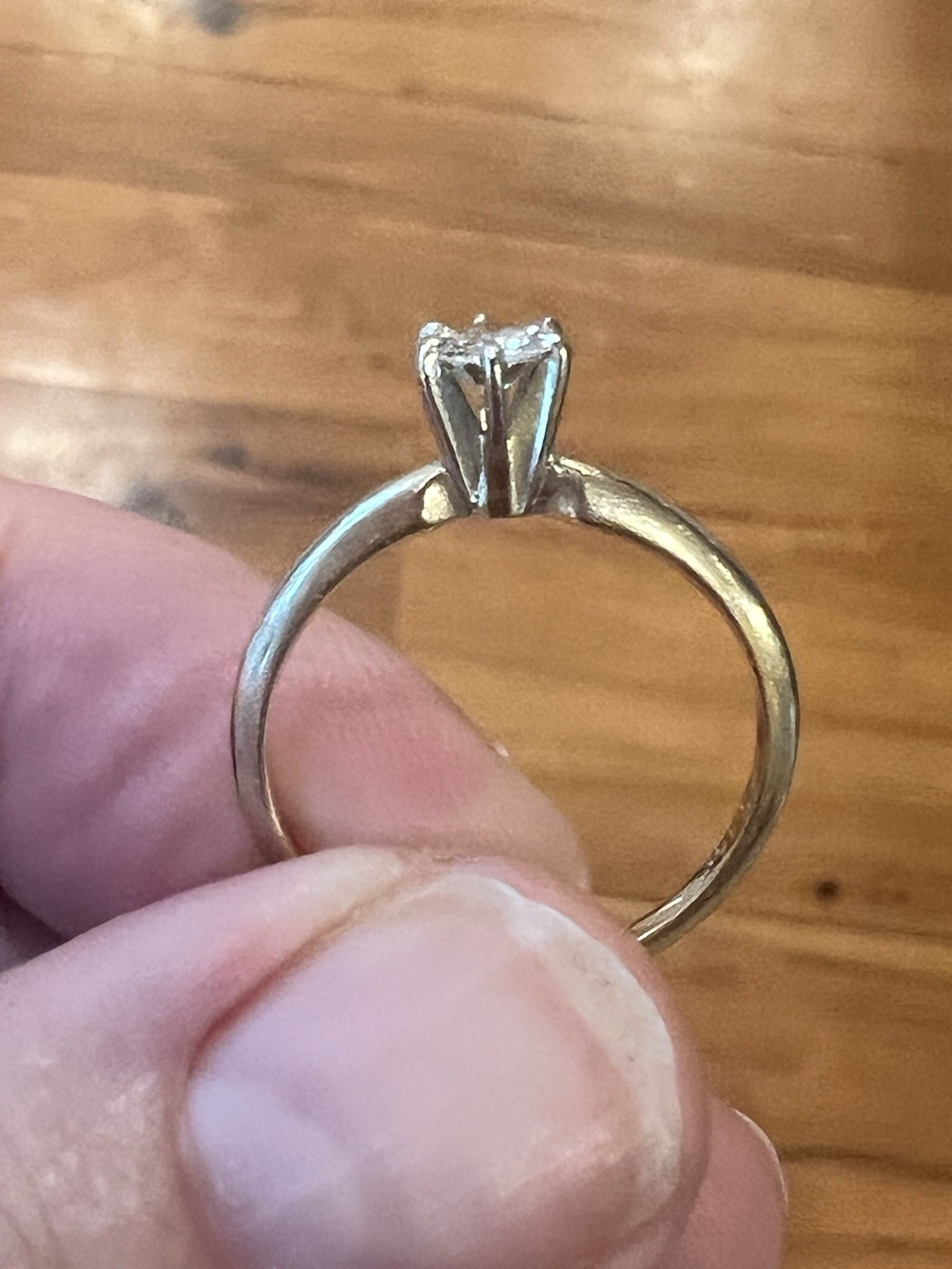Old European Cut .3 Carat Diamond Ring 14k