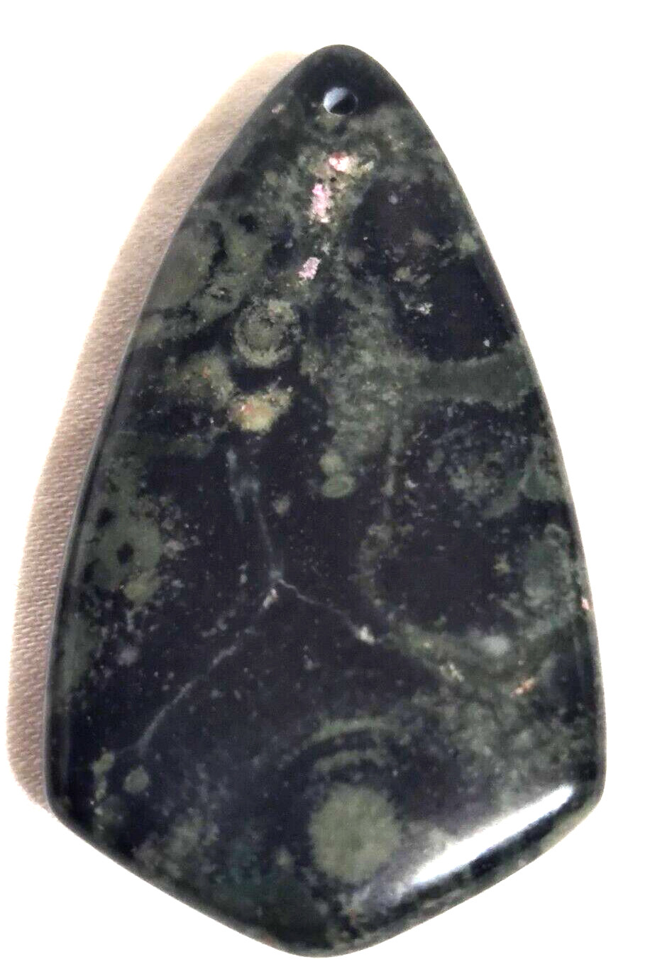 Pendant for Necklace Star Galaxy JASPER Stone Teardrop Cabochon 2″