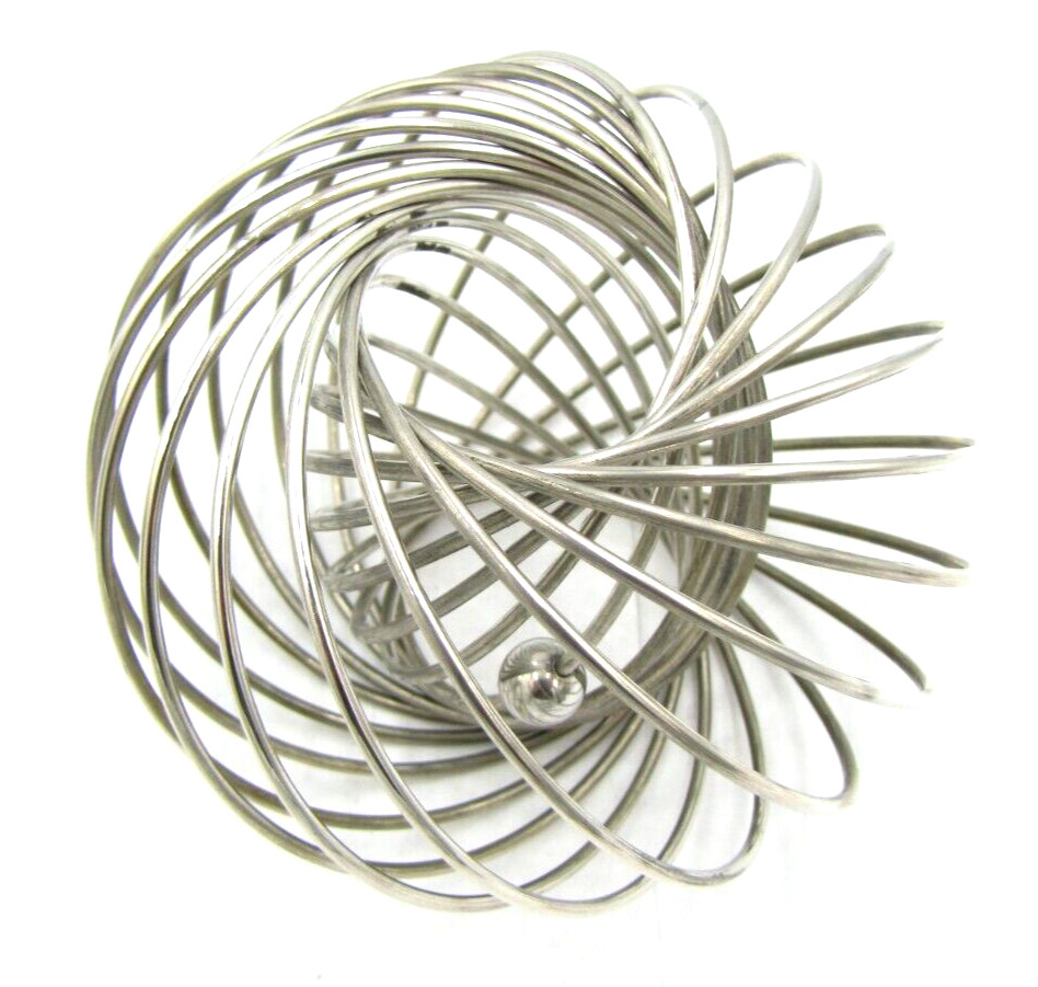 1990 Important Exceptional Expanding GYROSCOPE & BALL BRACELET Sterling Silver