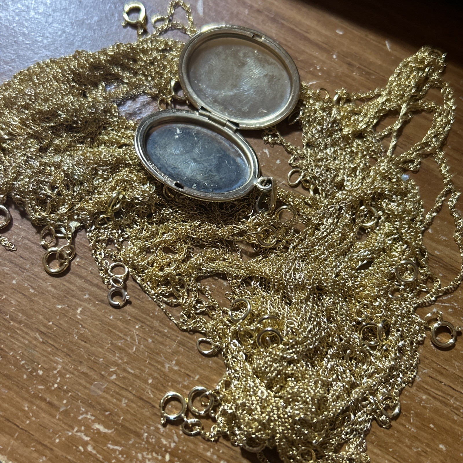 12k Gold Filled Jewelry Chain Lot wearable resale scrap 36 grams All Marked