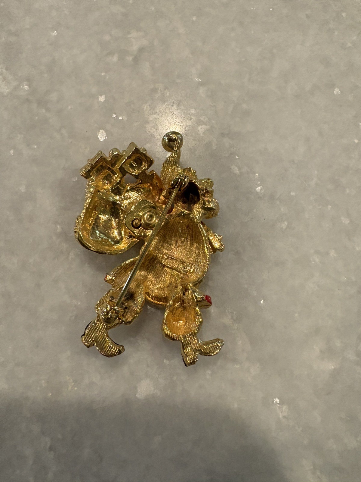 VINTAGE Arthur Pepper ART Enamel SANTA CLAUS Brooch Pin