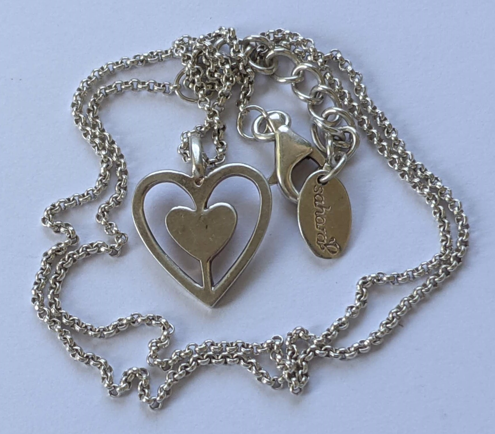 Vintage Necklace sterling silver 925. Сhain length 45 cm. Weight 5.85 g. Sahara.