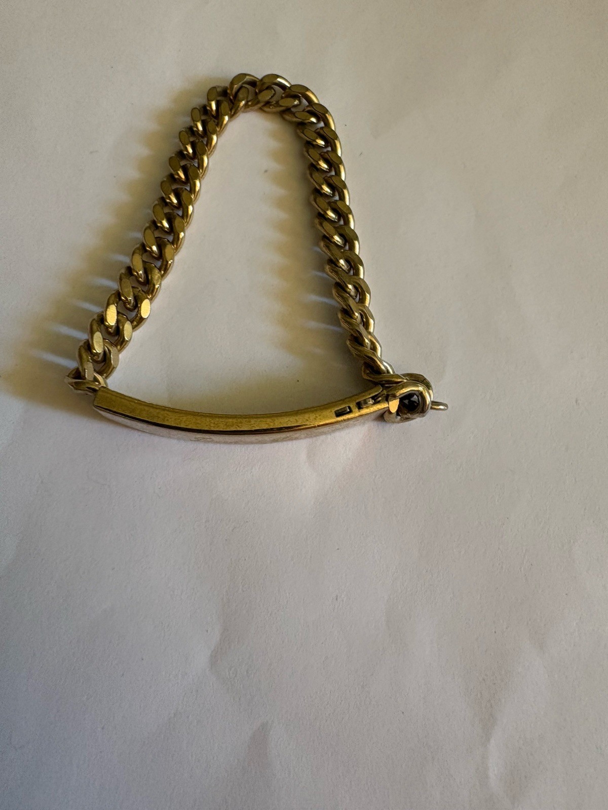 NICE VINTAGE GOLD PLATED SPEIDEL ID BRACELET W/ THE NAME DANIELLE