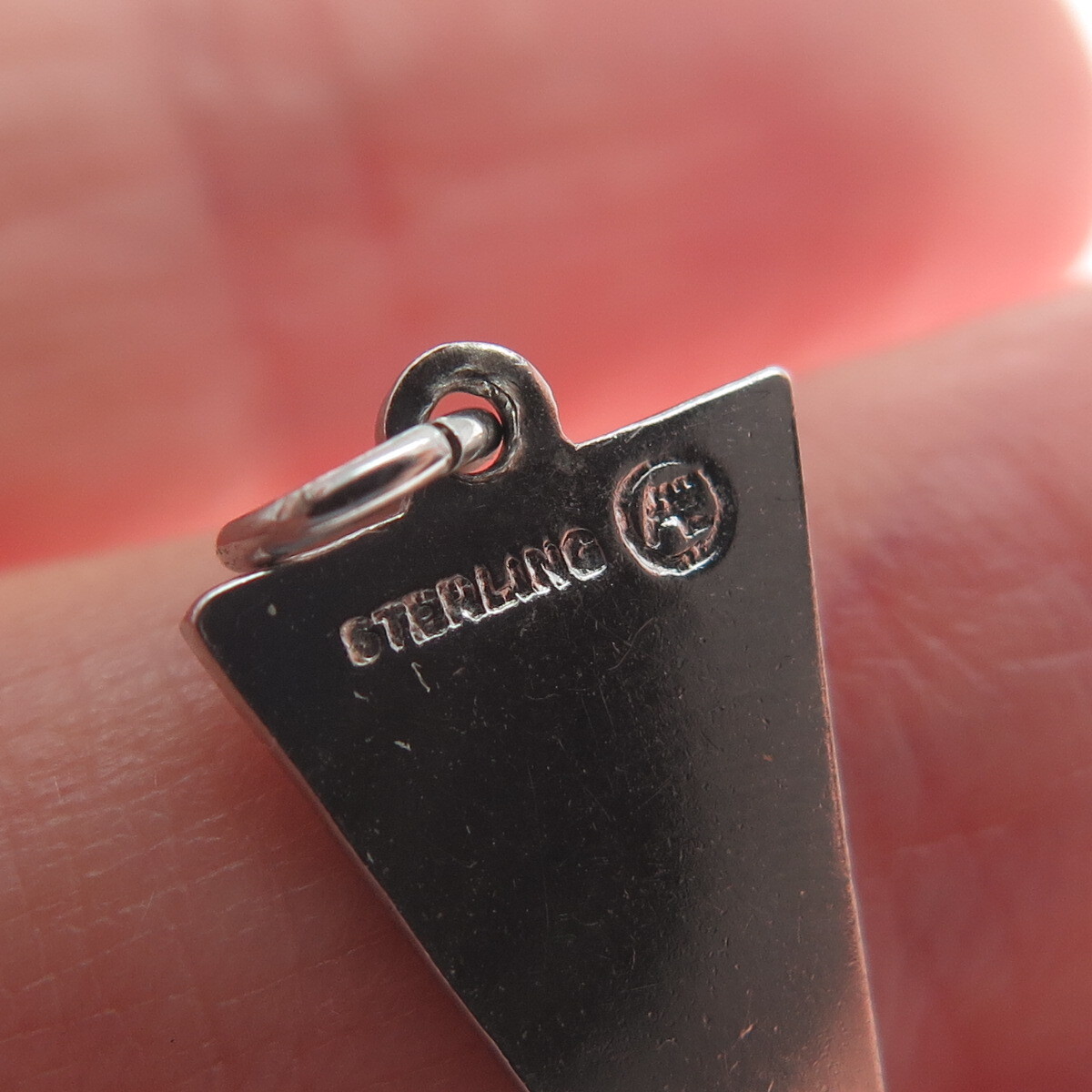ART’S ELEGANCE Sterling Silver Vintage Enamel Salisbury High School Mini Pendant