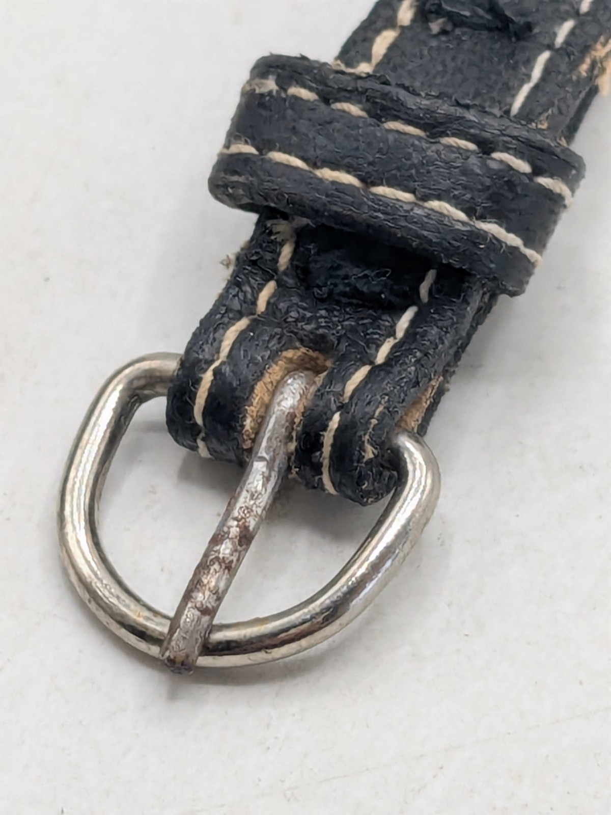 Vintage Roxanne Assoulin Black Leather Choker with Silver Tone Celtic Knot