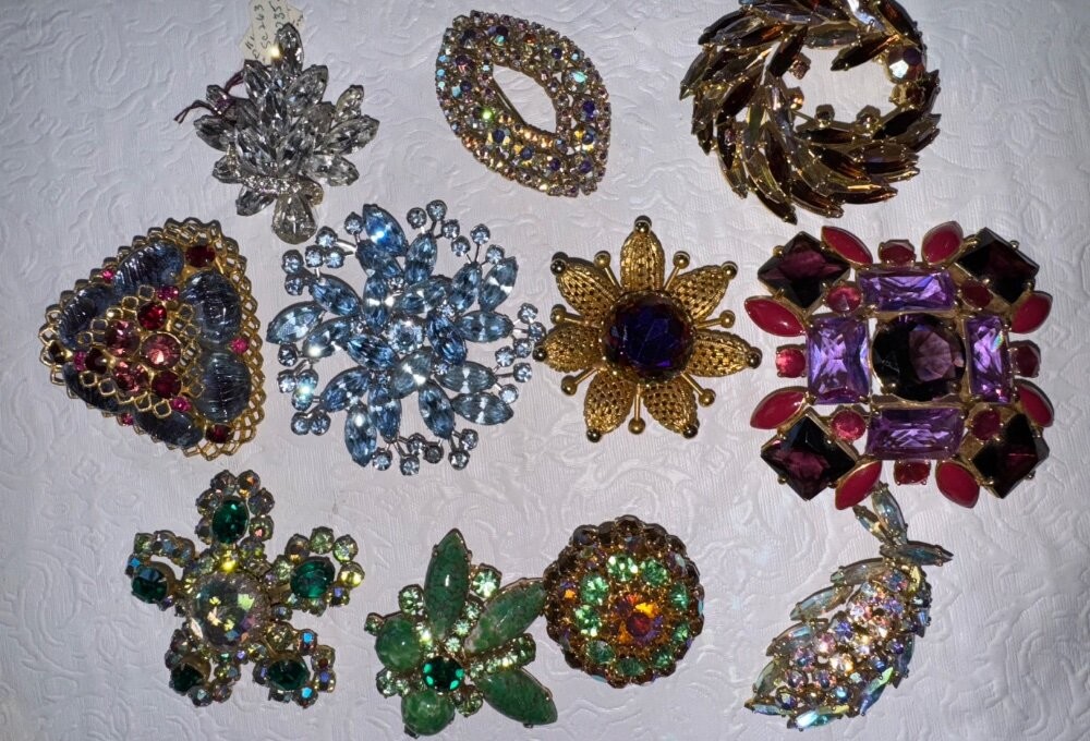 High End Vintage Jewelry Lot Eisenberg Austria Juliana KJL Weiss Sterling Silver