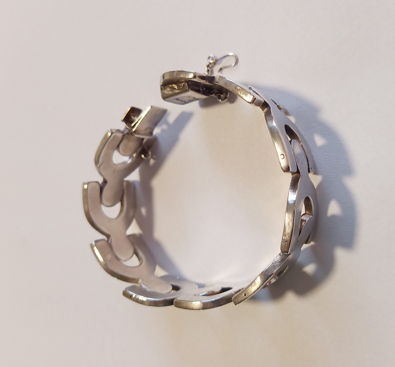 ART DECO SILVER BRACELET Unisex All Ocations 900 Silver 76 Grams
