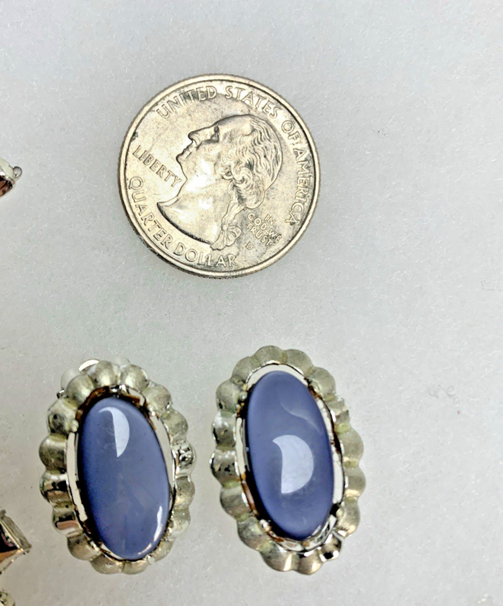 Vintage Cabochon Jewelry Lot Necklaces Bracelets Coro Earrings Retro Cottage