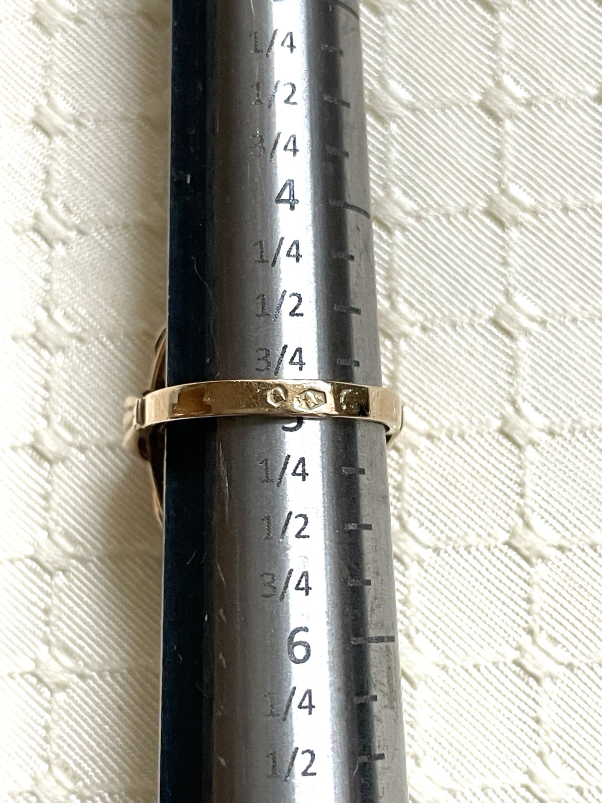 Vintage Mid Century 14k Yellow Gold Austrian Uranium Glass Cocktail Ring Size 5