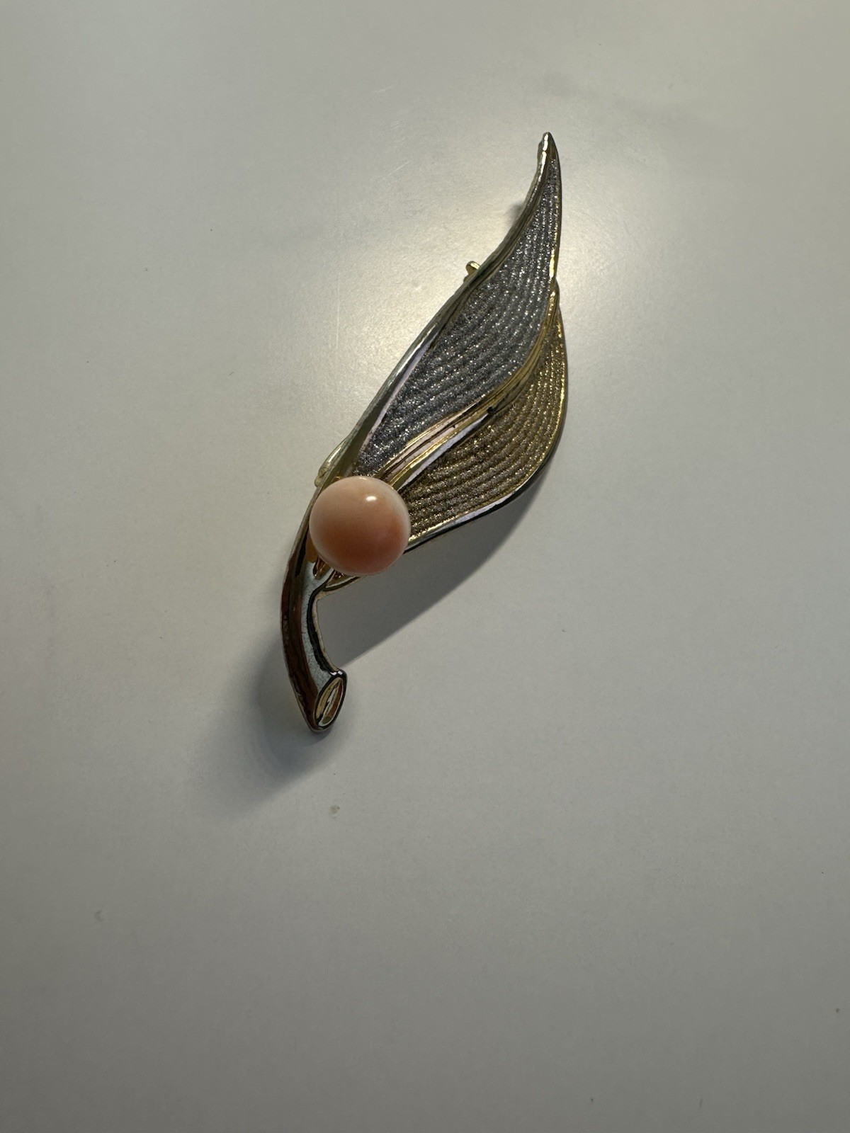 Vintage Japanese Momo Coral Brooch
