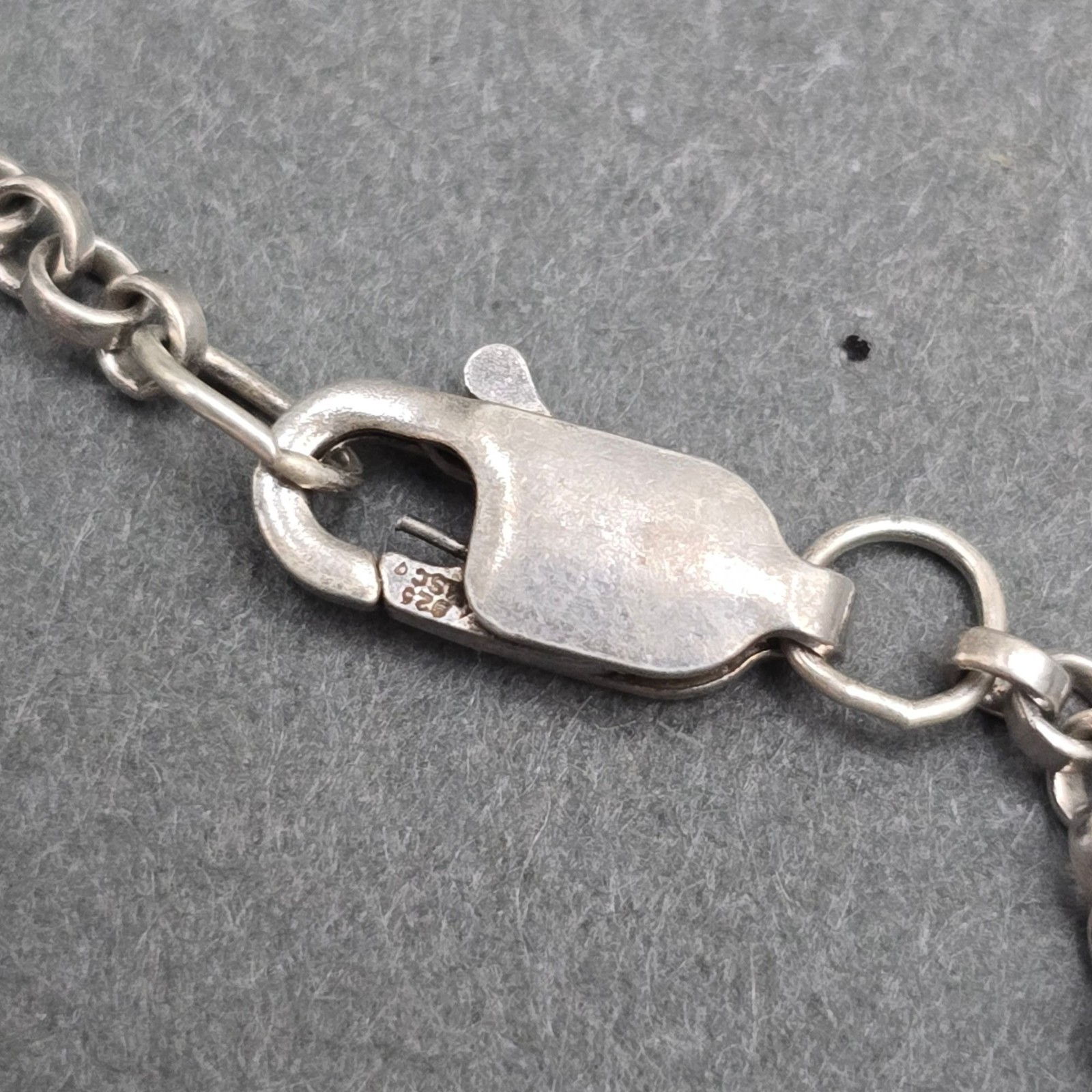 Vintage Sterling Silver Anchor Link Chain Necklace 925 Layering Choker 16″