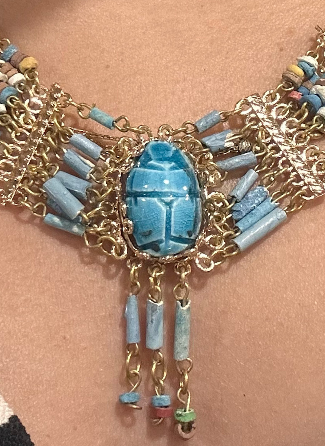 vintage ancient egyptian necklace