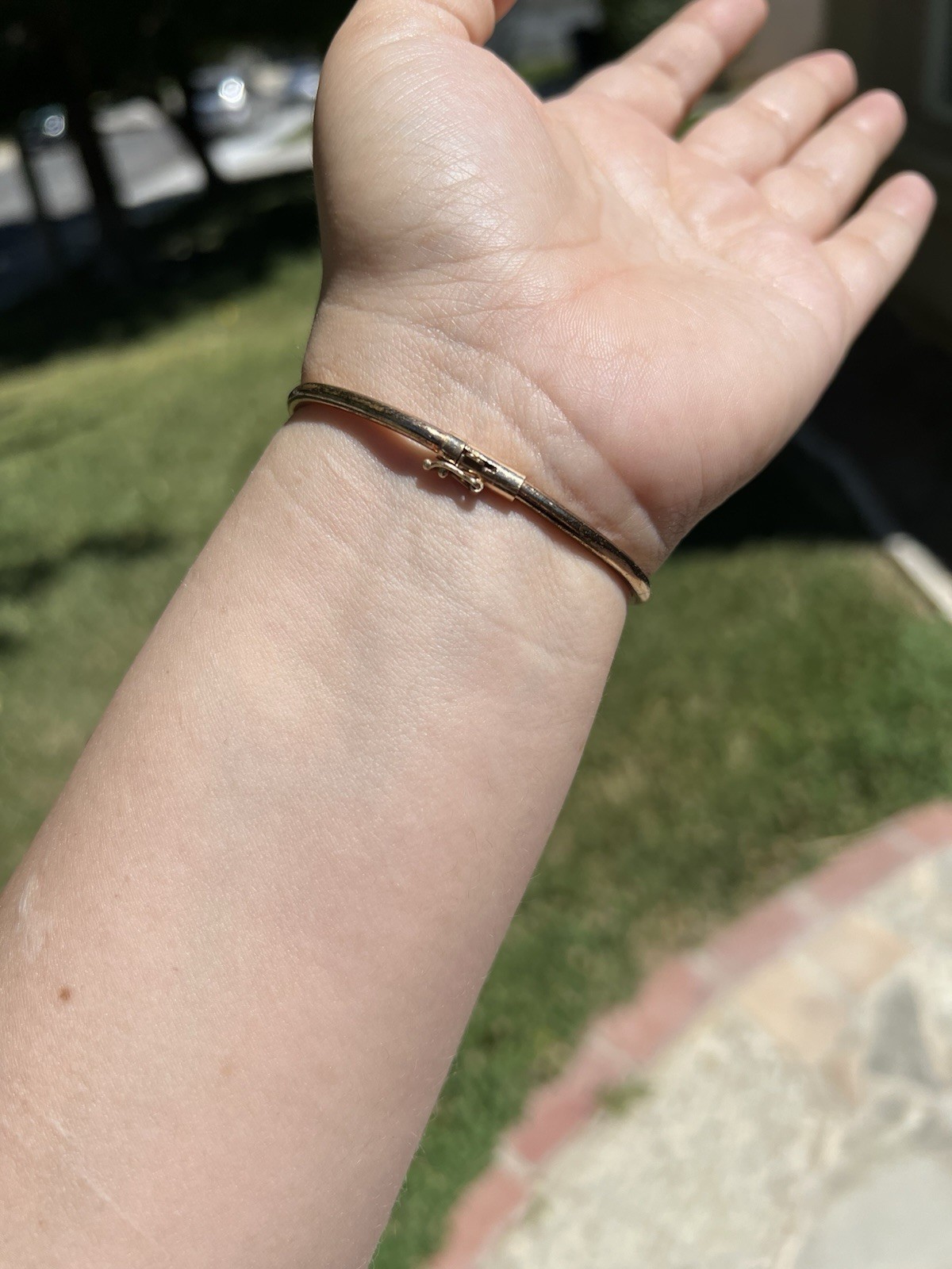 Antique Victorian bypass bracelet gold filled with solid 14k gold clasp