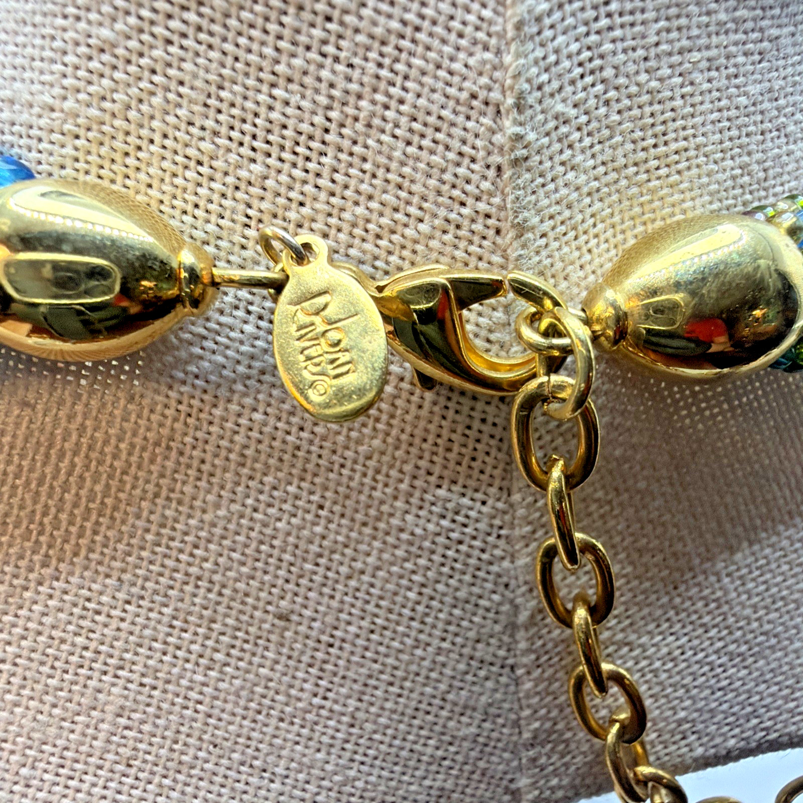 Vintage Joan Rivers Czech Beaded Glass Necklace Torsade Collection Pastel Colors