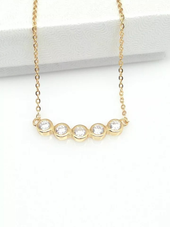 Round Cut Lab Created Diamond Engagement Special Pendent 14K Yellow Gold Finish