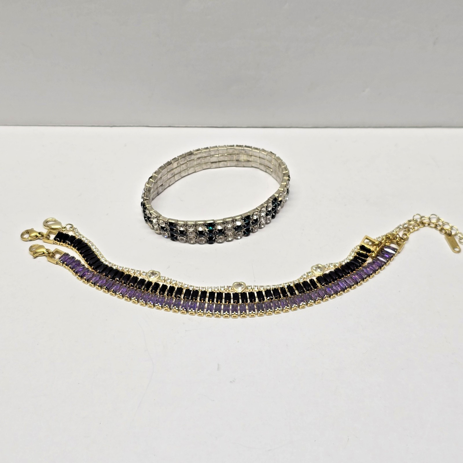 Rhinestone Bracelet Lot Of 4