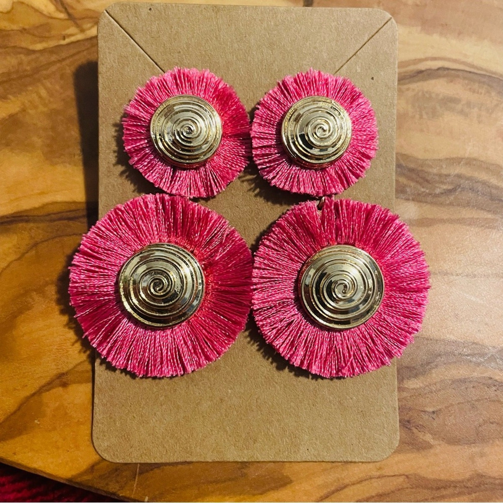 SugarFix by BaubleBar Pink Threaded Drop Earrings