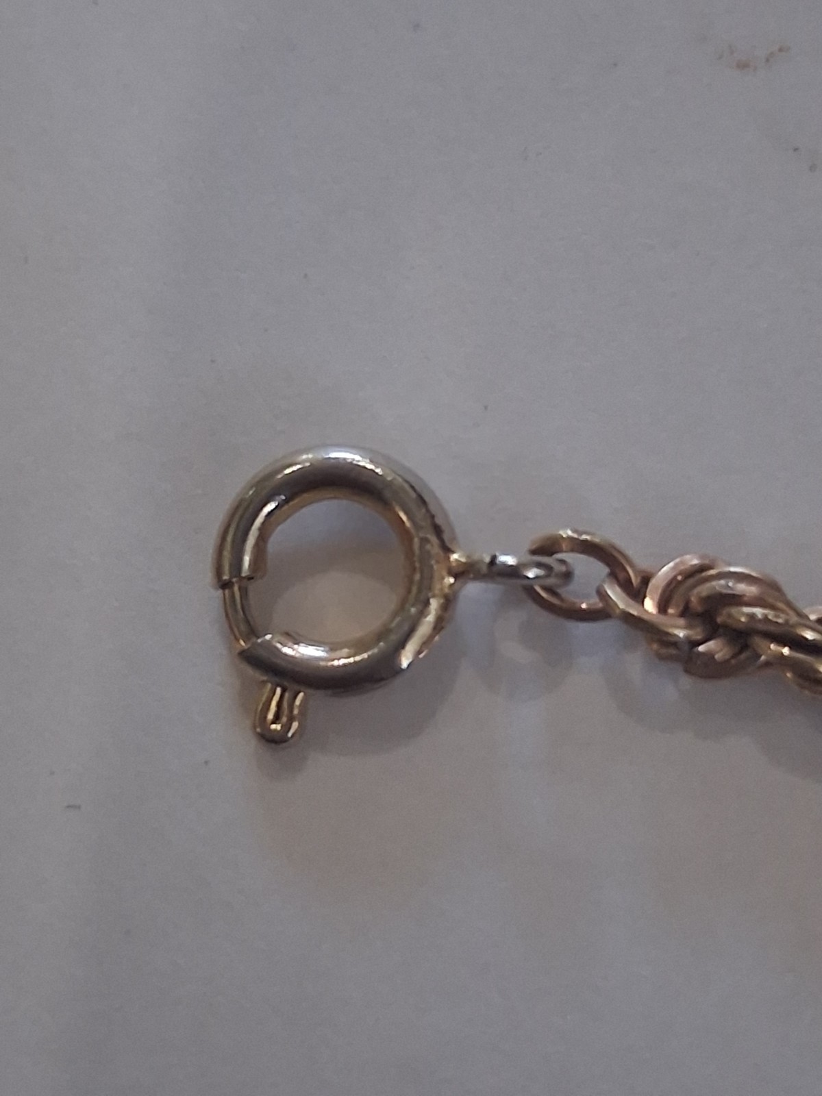 Vintage 1/20 12K Gold Filled Necklace Rope Chain Twisted 30″