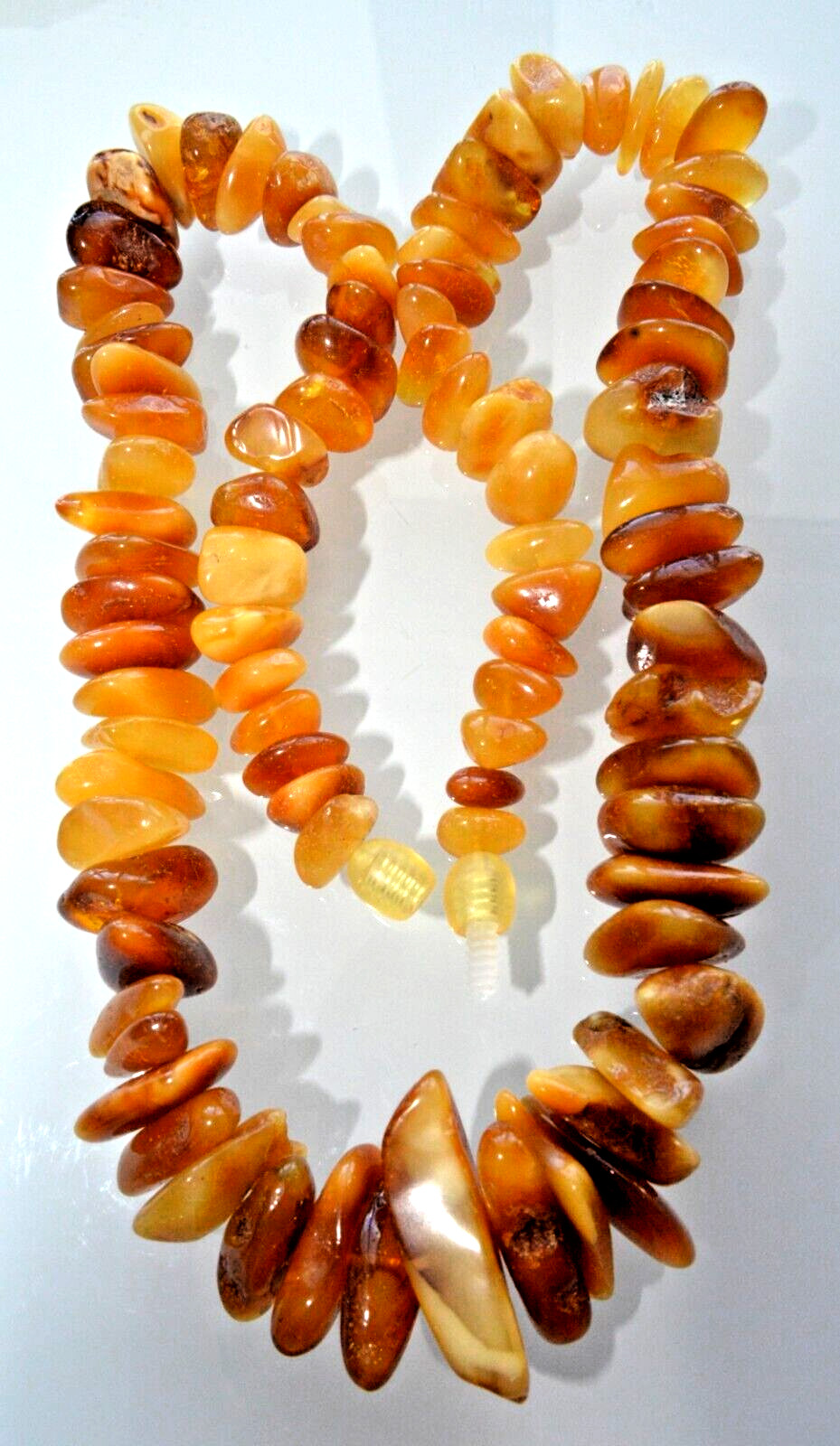 ✅49cm = 44gr RUSSIAN SOVIET BALTIC AMBER BEAD NECKLACE 琥珀 BRACELET STONE PENDANT