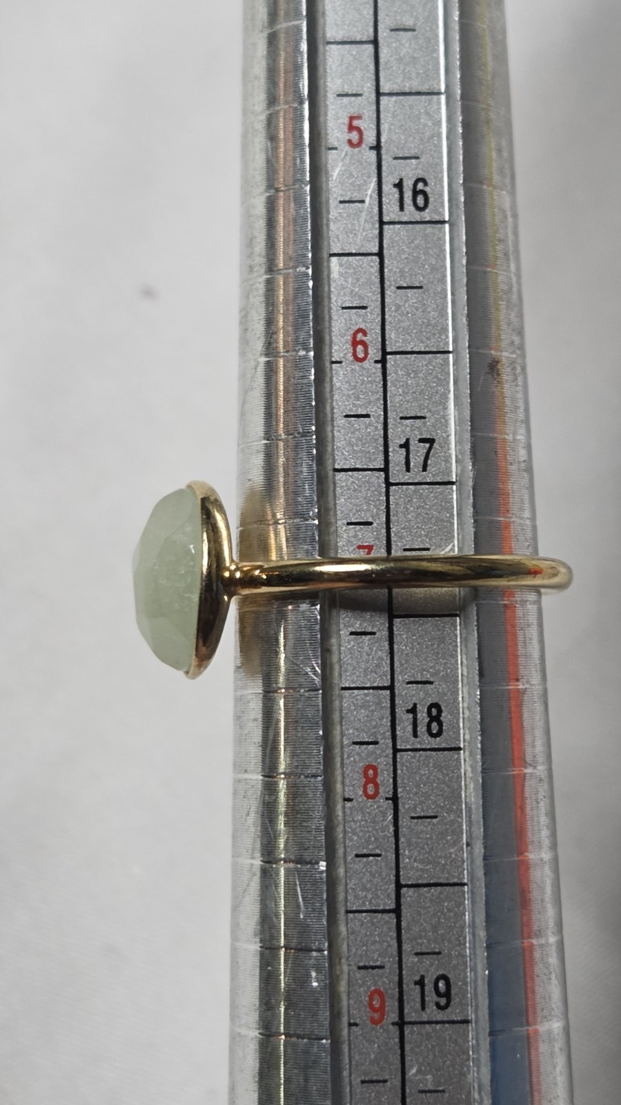 Vintage Stella & Dot, Gold-Plated, Aventurine, Size 7 Ring (1187)