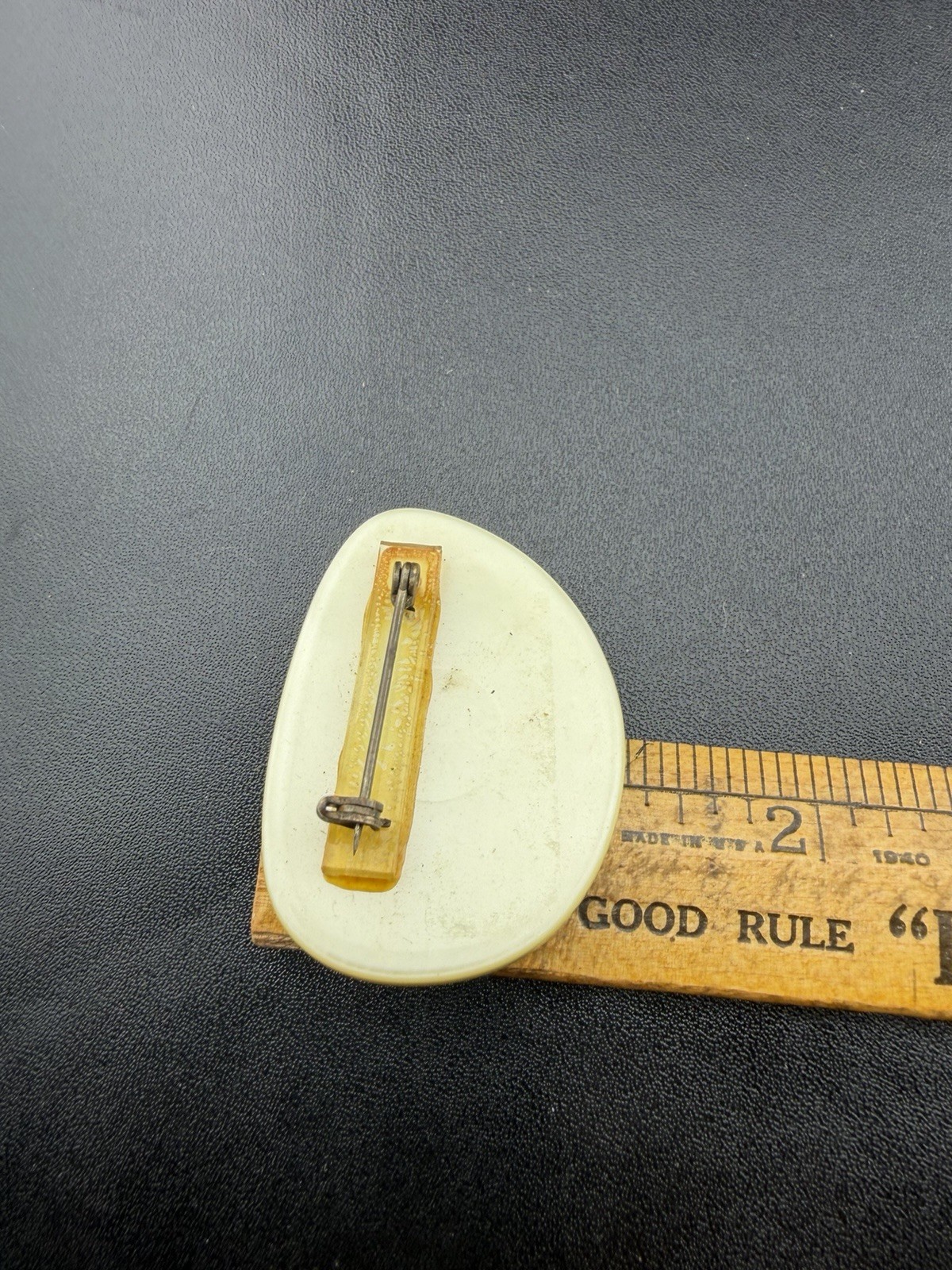 Vintage Red Lobster Off White Brooch Pin Estate Find