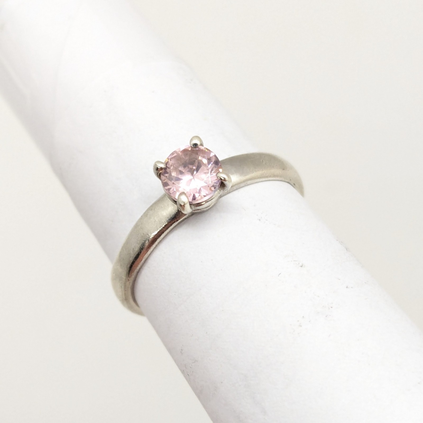 Vintage Luxury RING Silver 925 with Chic Bright Stone -size: 7.5US (17.5mm)| #40