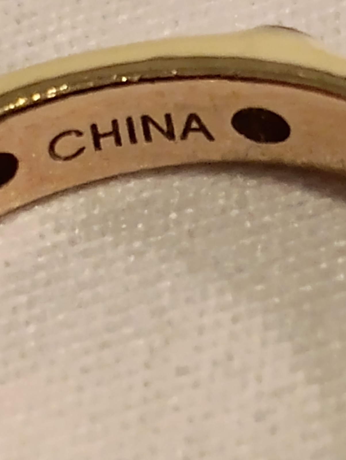 925 Sterling Silver China Hidalgo Gld Tne Enamel Pink Cubic Zrconia Ring Size 7