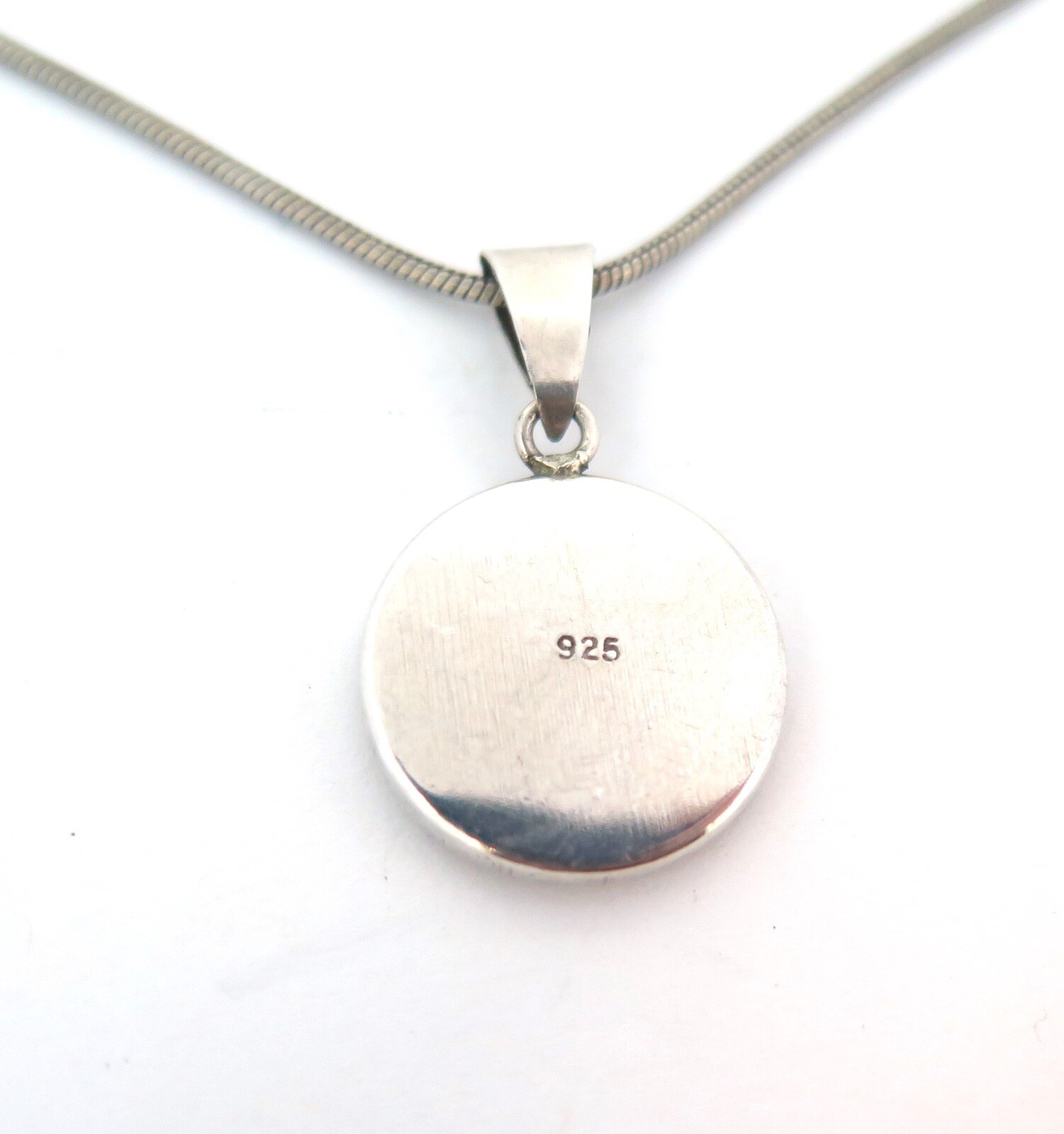 .Vintage Sterling Silver Shiva Shell Necklace Length 45 cm 7.3g