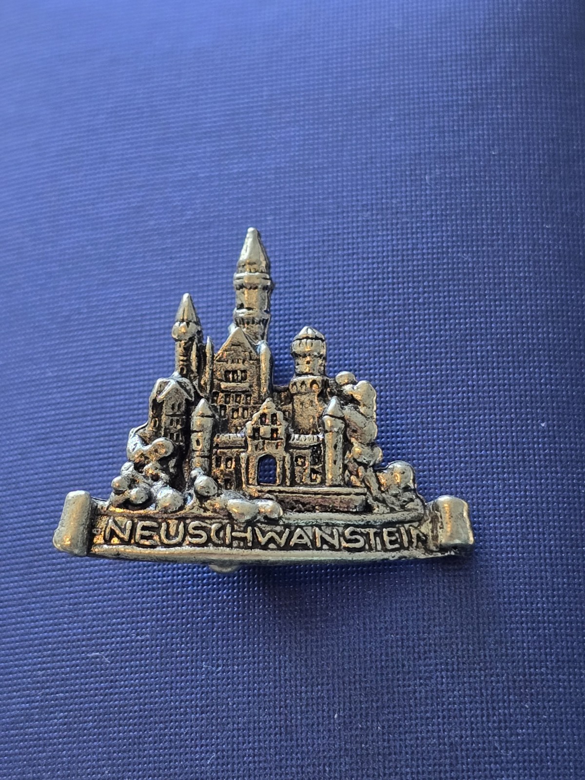Vintage Neuschwanstein Castle Brooch Pin Hat Jacket Lapel Collectible Souvenir