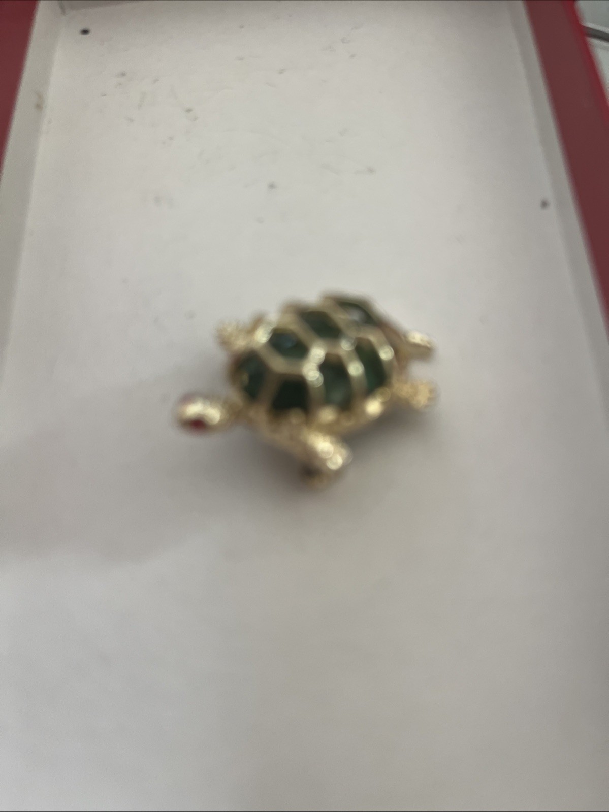 Golden Jade Turtle Pin