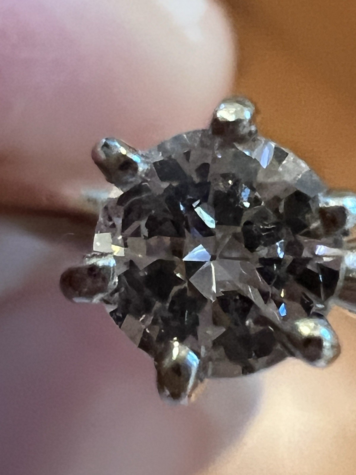Old European Cut .3 Carat Diamond Ring 14k