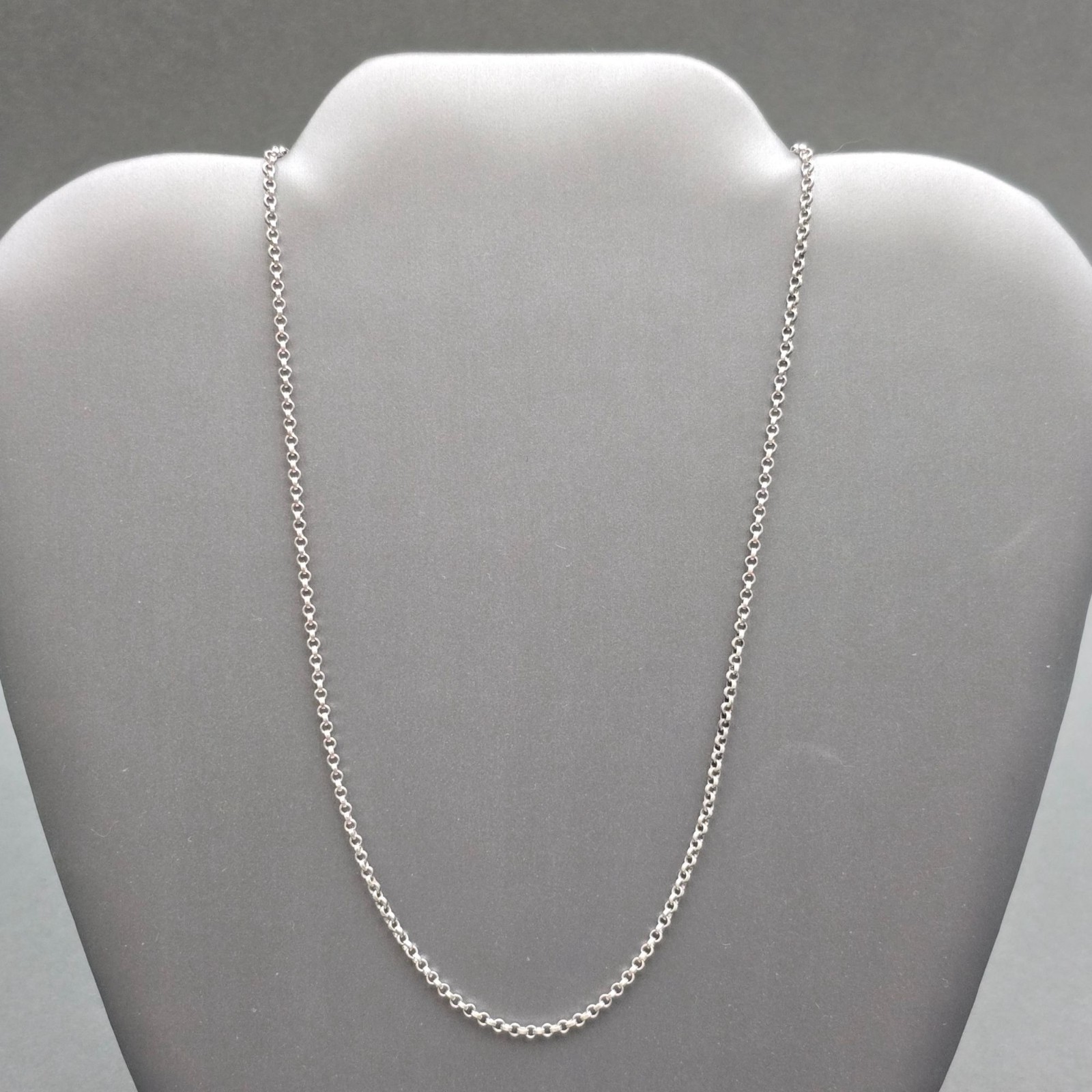 Vintage Sterling Silver Anchor Link Chain Necklace 925 Layering Choker 16″