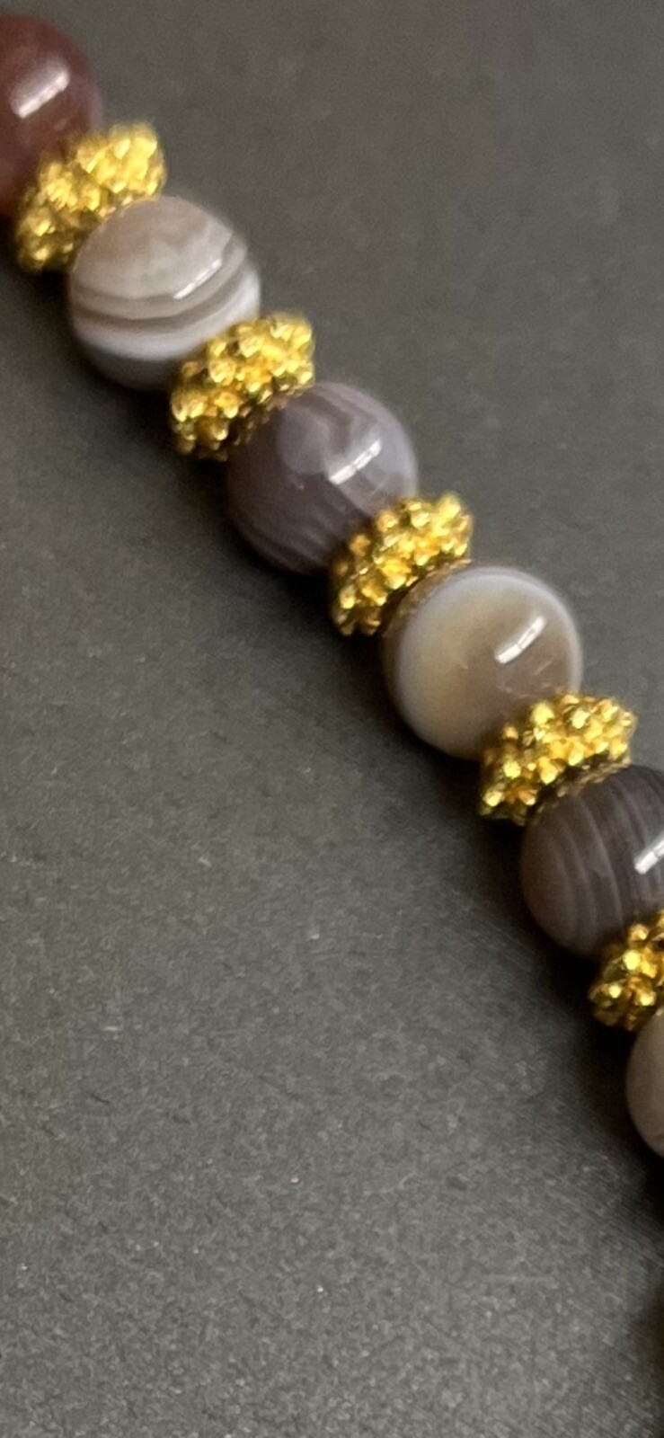 Metropolitan Museum Of Art Hellenistic Banded Agate Necklace Jewelry Beaded Gold