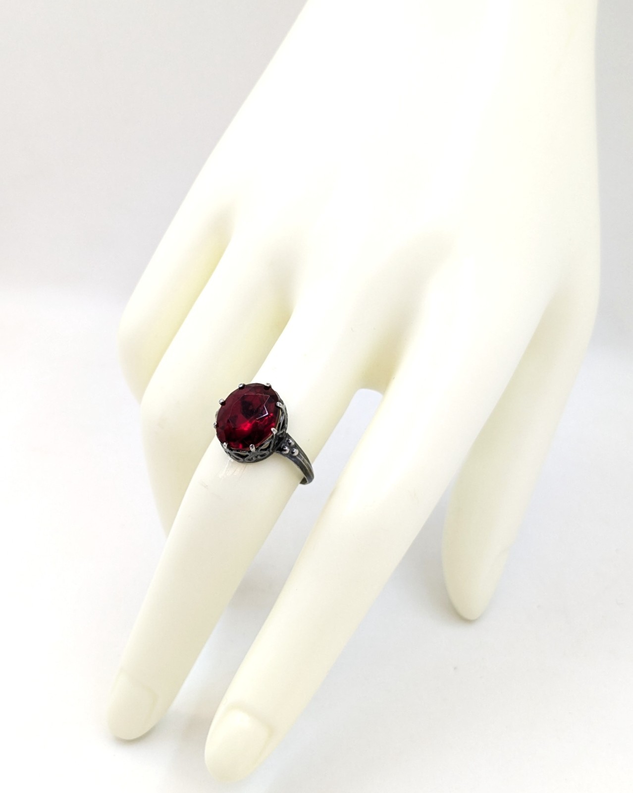Vintage Luxury Soviet RING Silver⭐875 stamp Star USSR -size: 8US (18.5mm) UA #97