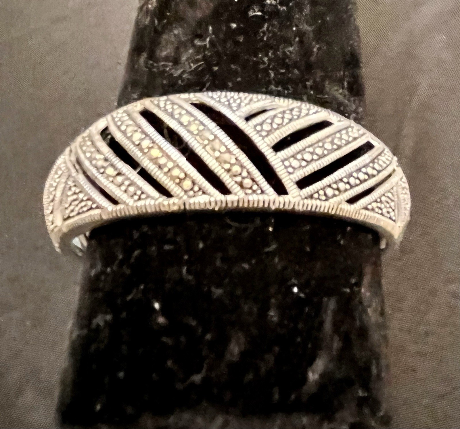 Marsala Marcasite Bracelet Silver Color Art Deco Geometric New In Box Cuff