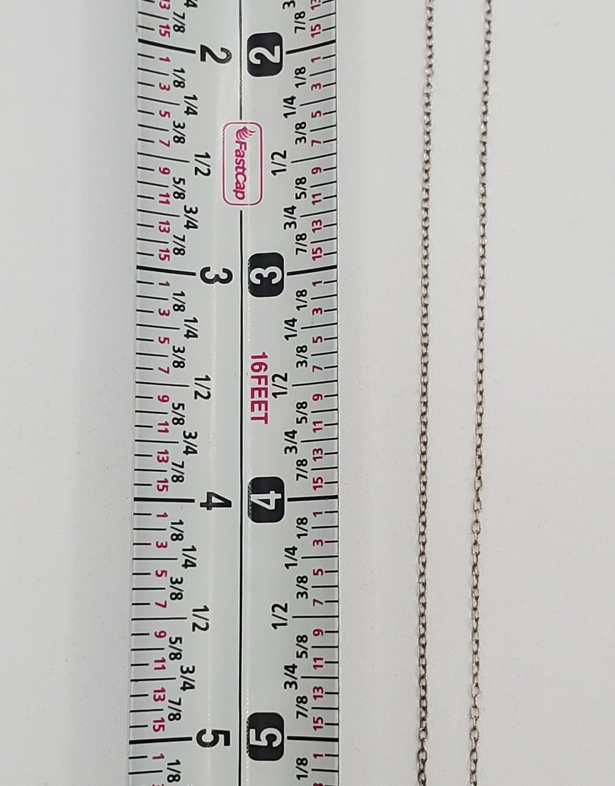 VTG 925 CZ Cross 16in Dainty Necklace 925 Sterling Silver 6.6gtw Tiny Signed JCM