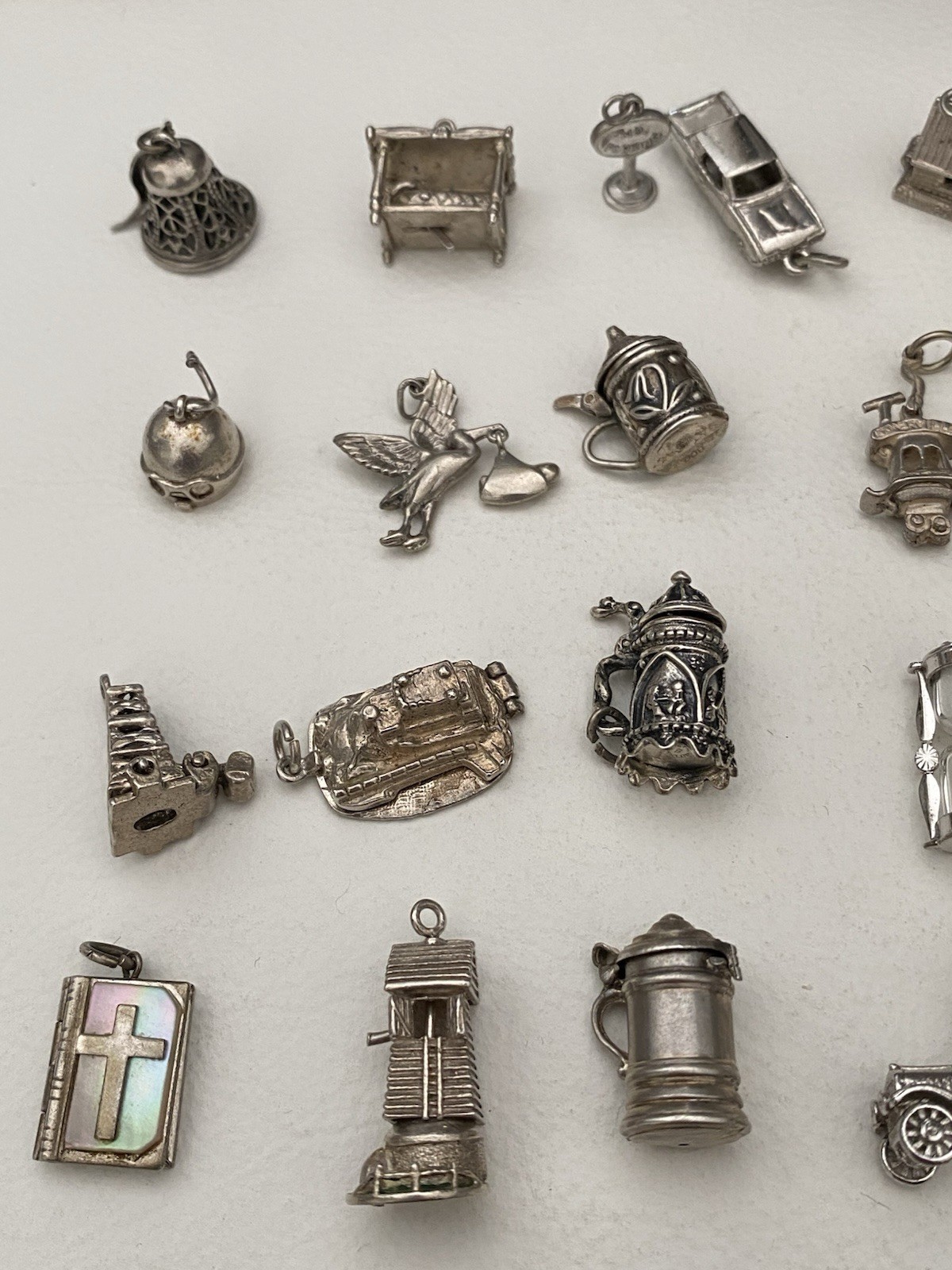 Vintage Sterling Silver MECHANICAL Charm England Choose