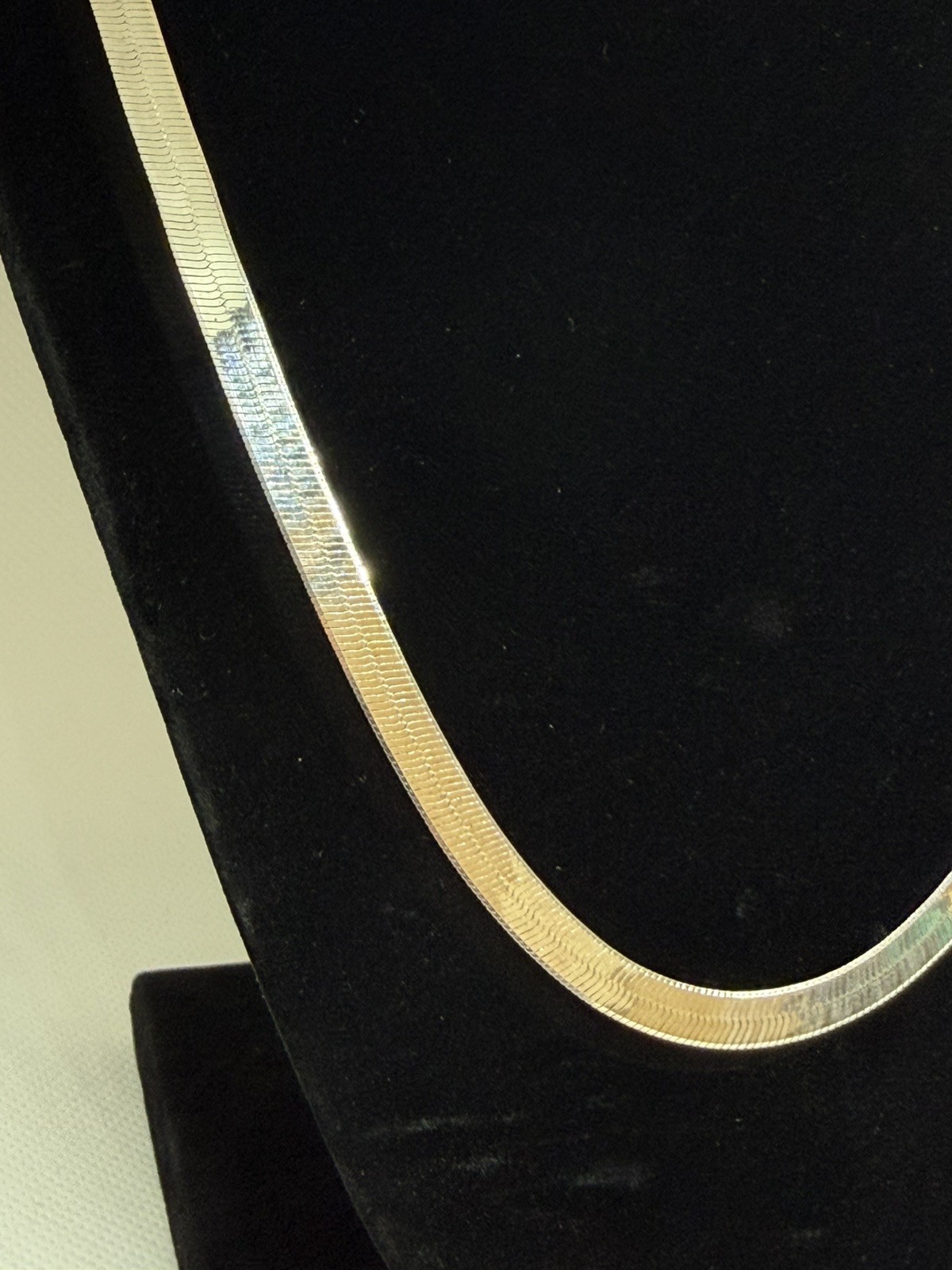 Vintage Italian Milor Herringbone 30″ 925 Silver Chain Necklace, 5.3mm, 21.13g