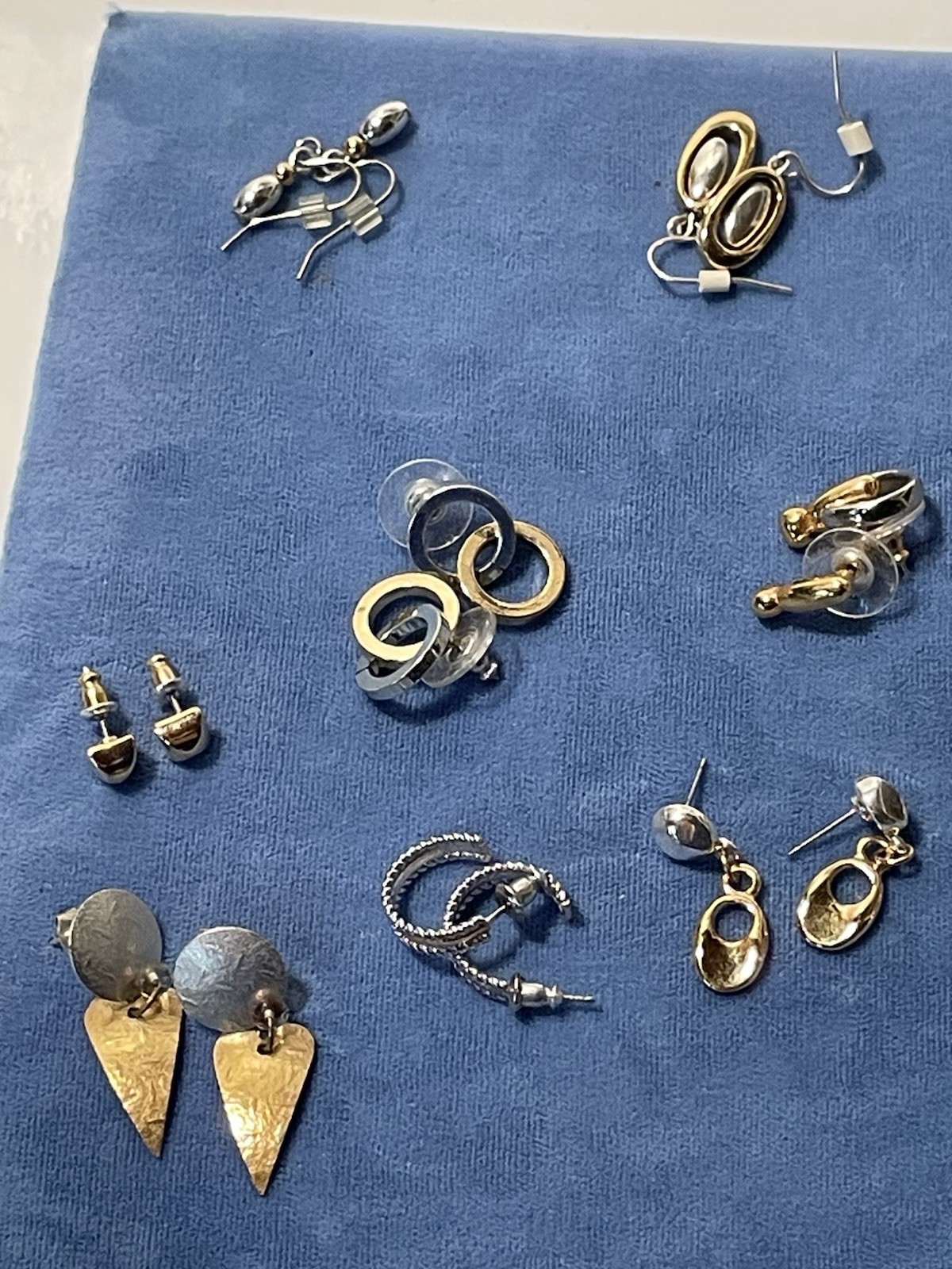 Vtg to Now Gold & Silver Tone Enameled Post Dangle Drop Earrings Lot 23 Pairs