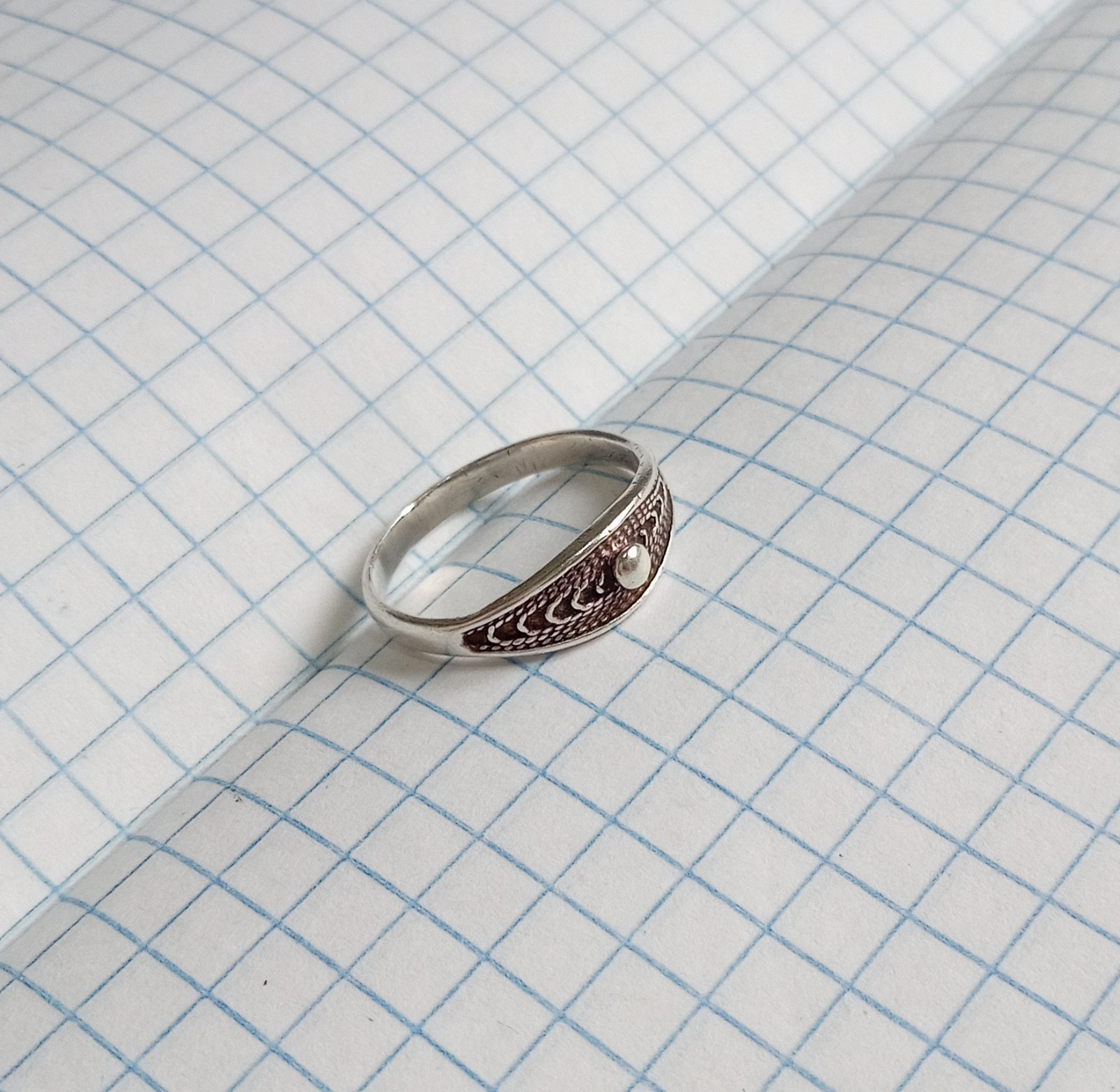Vintage ring Sterling Silver 875 test star USSR times Women’s Jewelry size 6.75