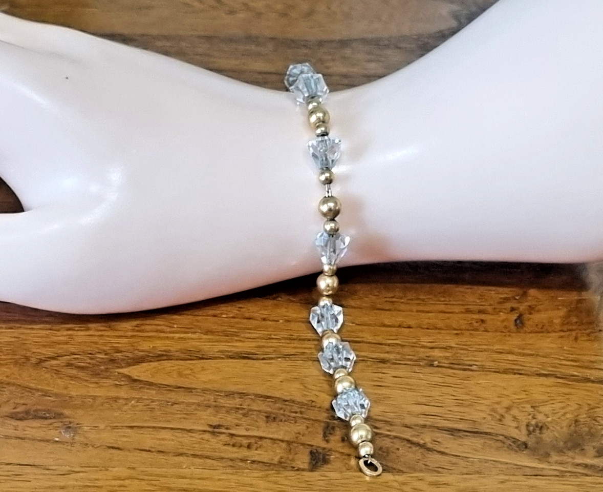 Antique 12k Rose Gold Fill Spinel bead Bracelet necklace pair available video