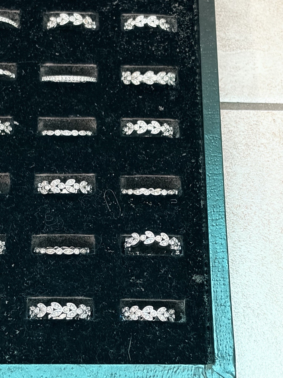 Vtg Retired Resale Lot Stella Dot Claudia Stackable Rings 36 NWOT All Sizes CZ