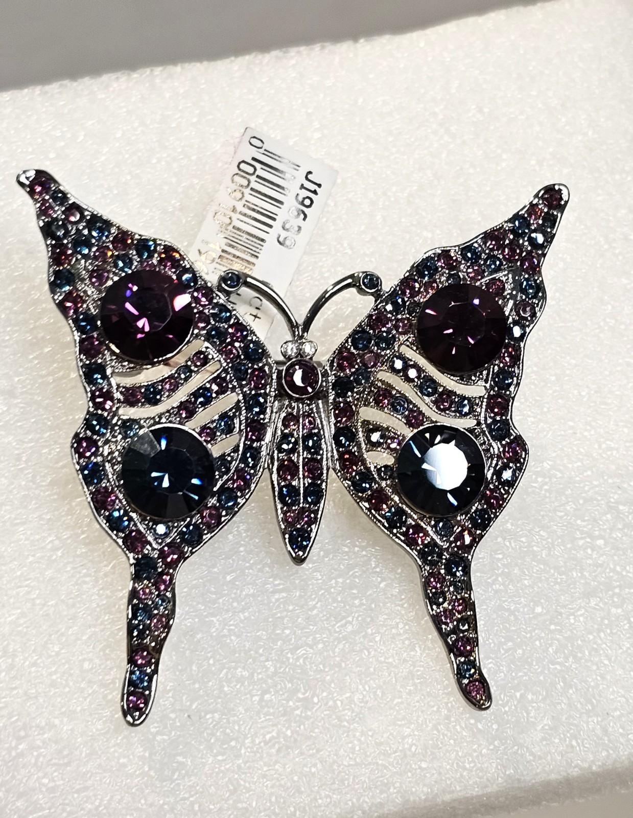Kenneth Jay Lane butterfly brooch with box QVC new old stock signed KJL