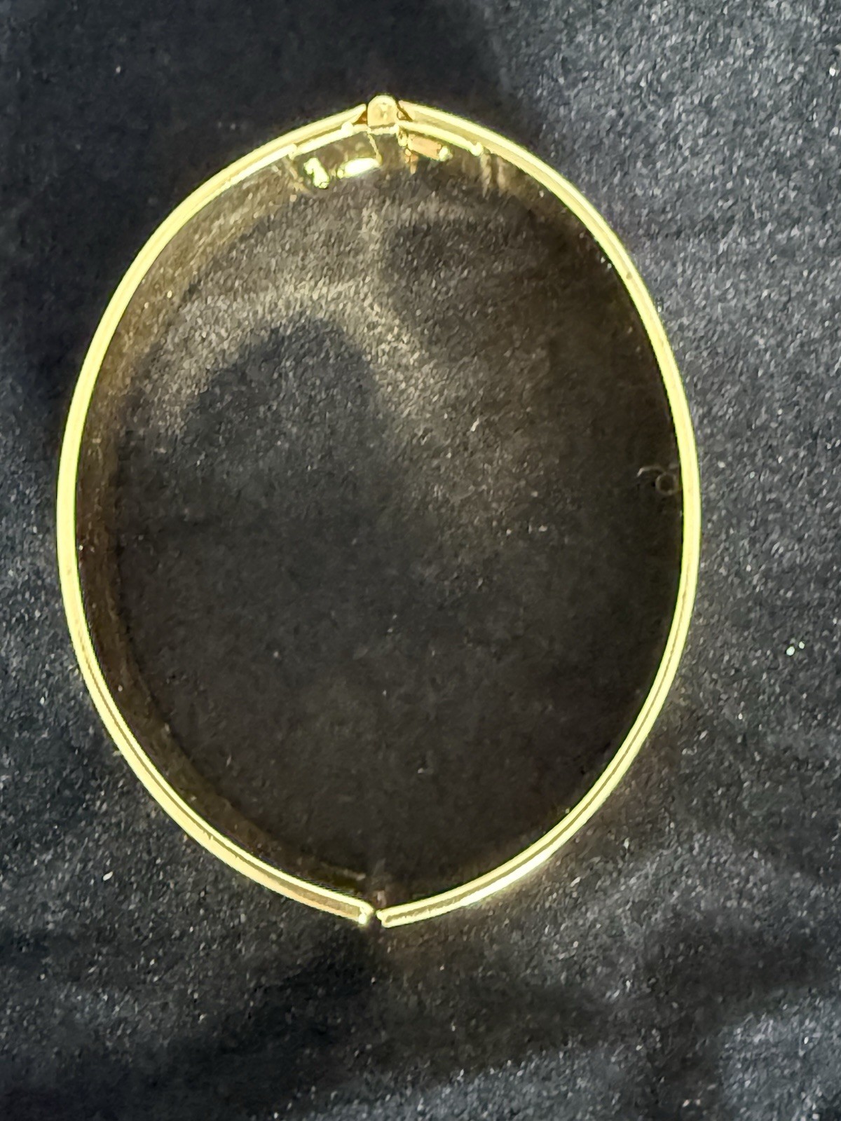 Vintage Monet M Gold Tone Bracelet Etch, And Ribbed With Hinge Opening