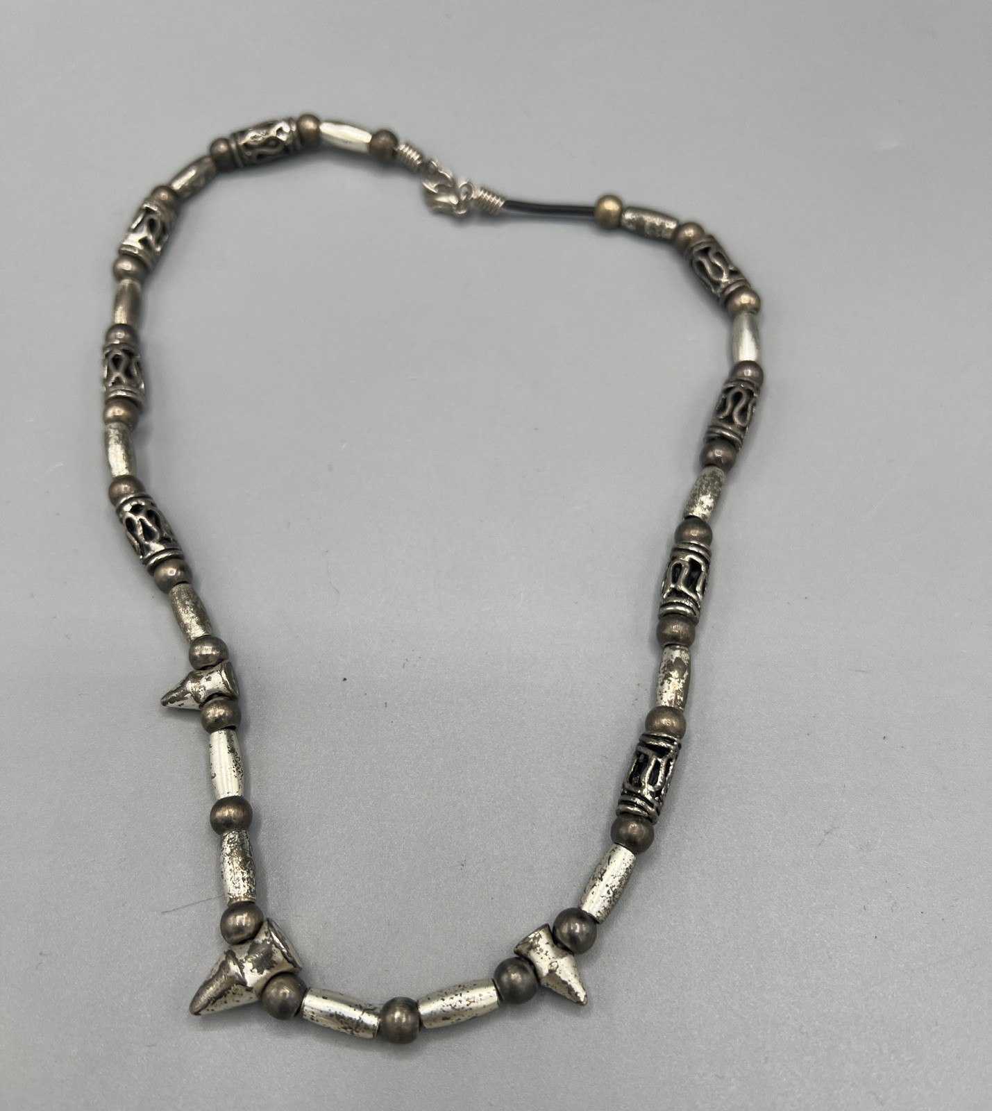 18″ Vintage Spike Necklace Brutalist Modern Y2K Punk Rock Goth Collar