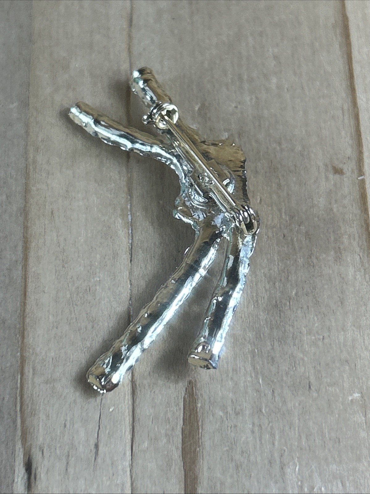 Knotted Rope Brooch Pin 2.5” Soft Gold Tone Textured