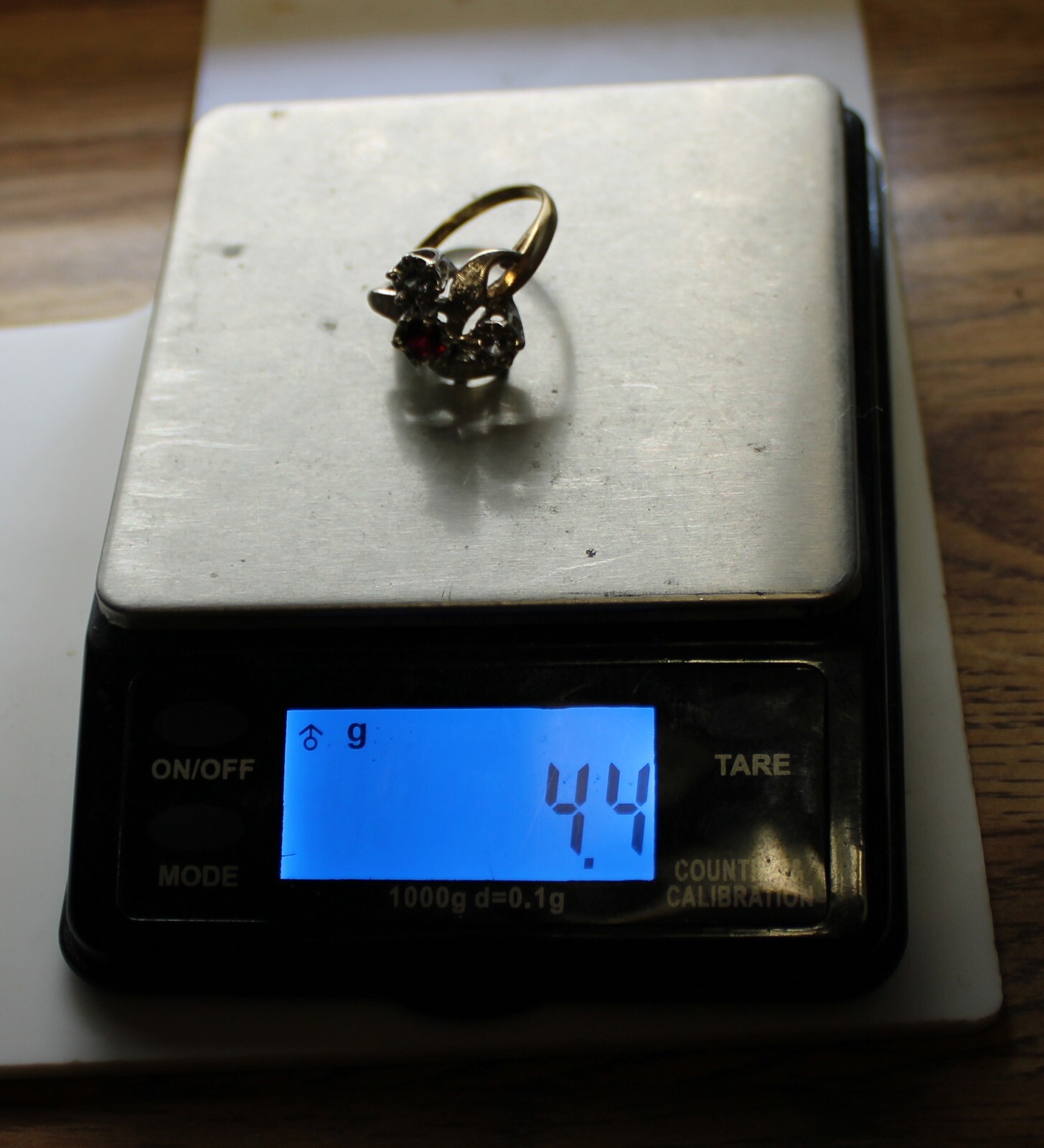 Gorgeous 14K Gold Ladies .35 Ctw Sapphire & Light Blue Topaz Cocktail Ring