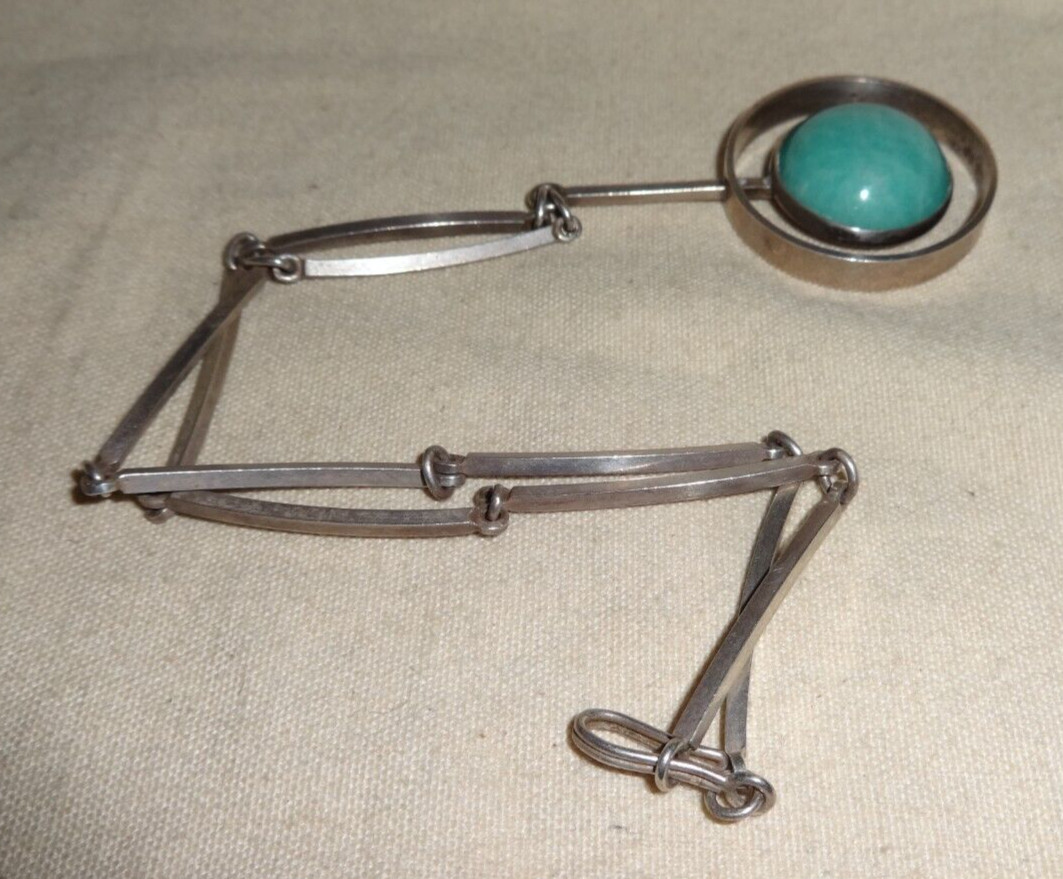 Niels Erik Pendant Choker Necklace Sterling Silver Denmark N.E. From