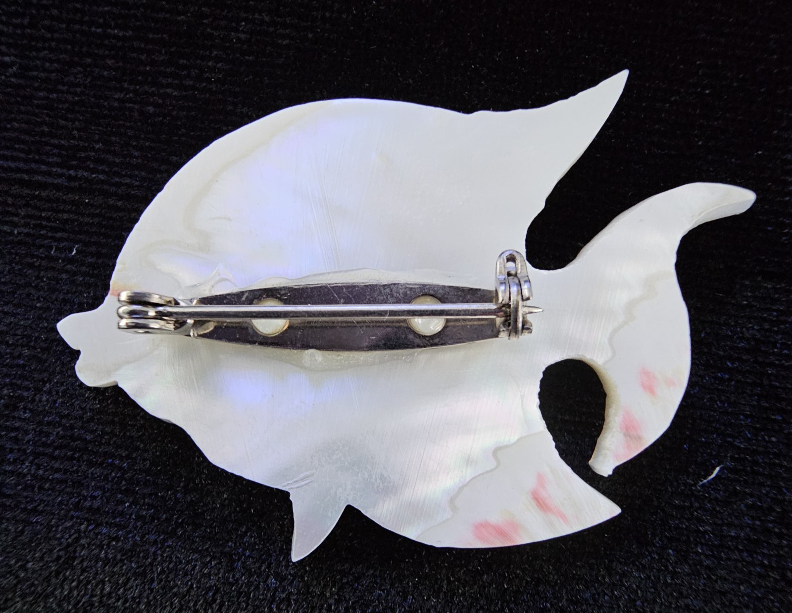 Vtg Lot Nautical Carved Mother of Pearl Sea Life Brooches Seahorse Fish Dolphins